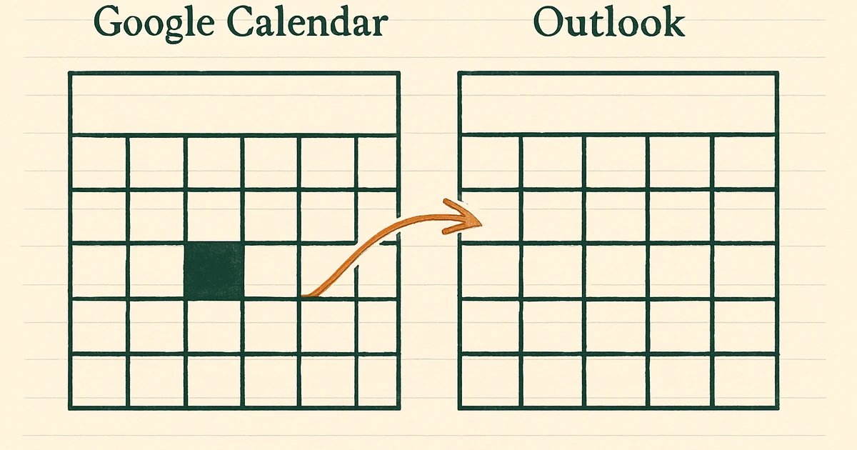 Google Calendar and Outlook sync