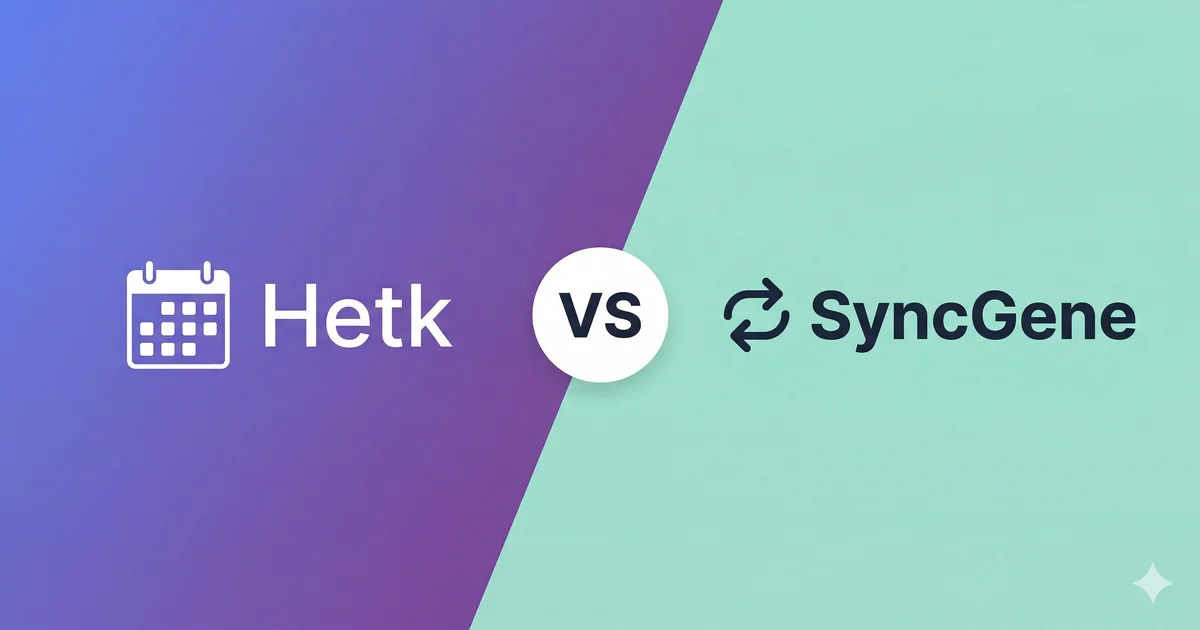 Hetk vs SyncGene comparison