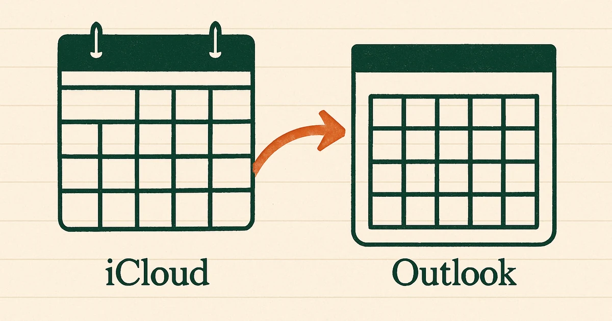 iCloud and Outlook sync